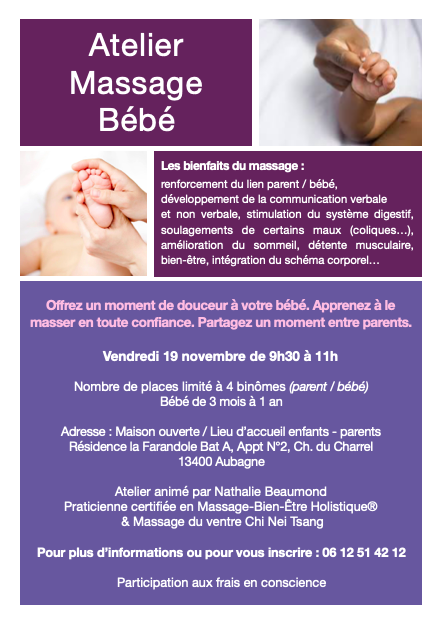 Massage parents / bébés Massage parents / bébés